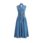 Aje Liliana Denim Midi Dress