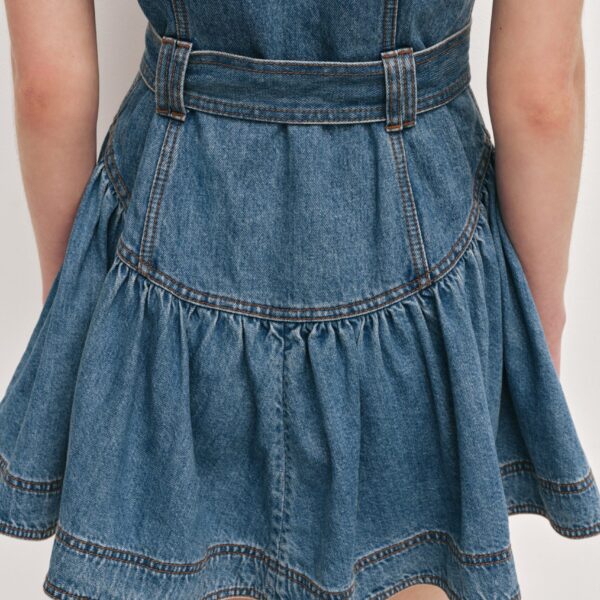 Aje Liliana Denim Mini Dress, view 5