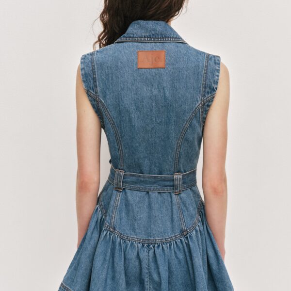 Aje Liliana Denim Mini Dress, view 6