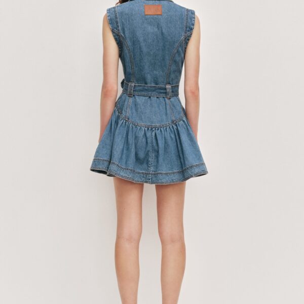 Aje Liliana Denim Mini Dress, view 7