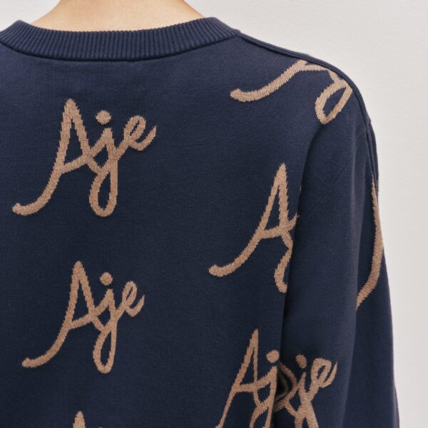 Aje Liza Logo Knit Jumper, view 5