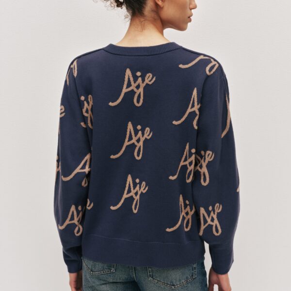 Aje Liza Logo Knit Jumper, view 6