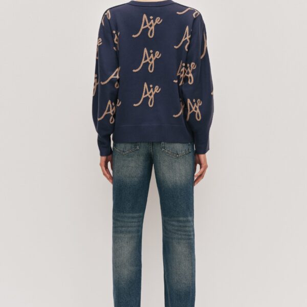 Aje Liza Logo Knit Jumper, view 7