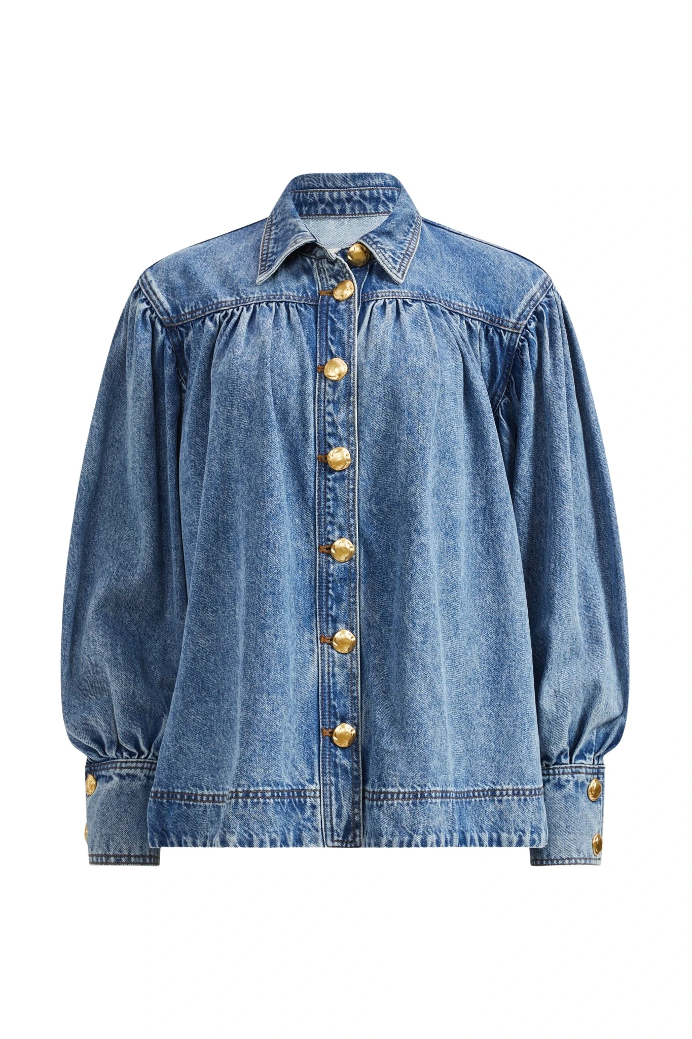 Aje-aus-Lorraine-Denim-Blouse19134_nobg Aje Lorraine Denim Blouse