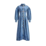 Aje Lorraine Denim Midi Dress