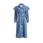 Aje Lorraine Denim Trench Coat