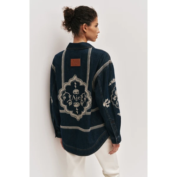 Aje Lotus Denim Shirt, view 6