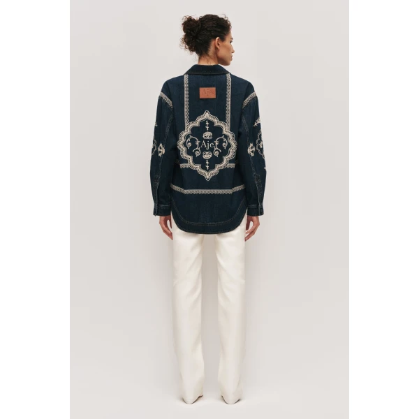 Aje Lotus Denim Shirt, view 7