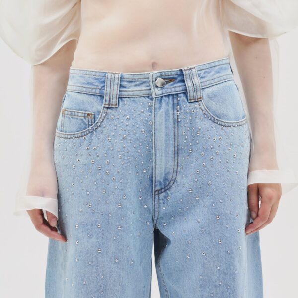 Aje Lucina Barrel Denim Jean, view 4