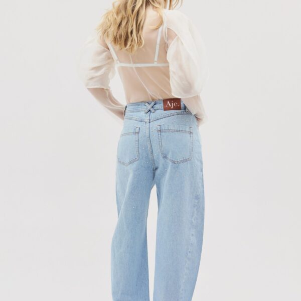 Aje Lucina Barrel Denim Jean, view 6