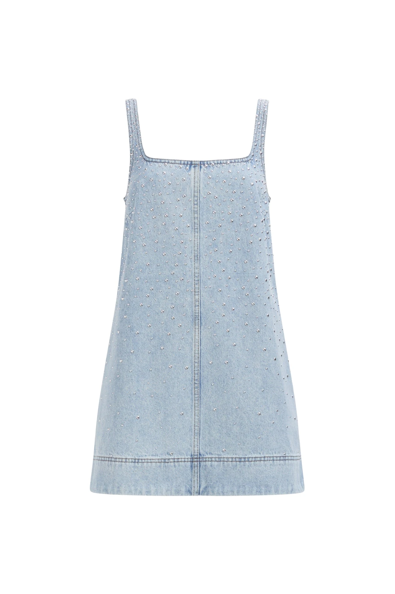 Aje Lucina Stud Denim Mini Dress