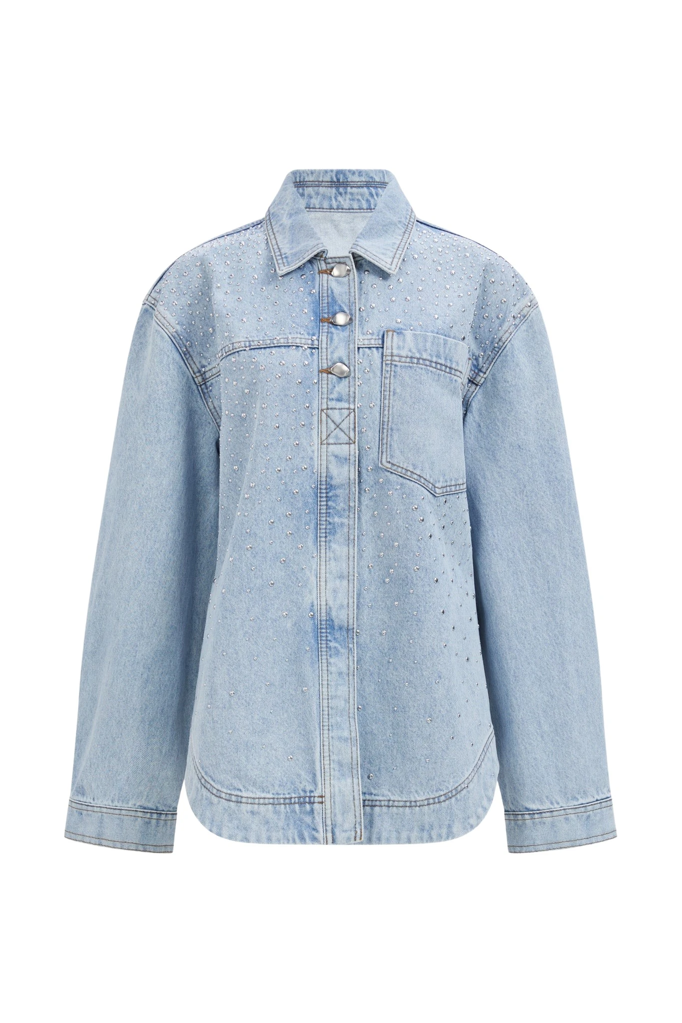 Aje-aus-Lucina-Stud-Denim-Shirt87763_nobg Aje Lucina Stud Denim Shirt