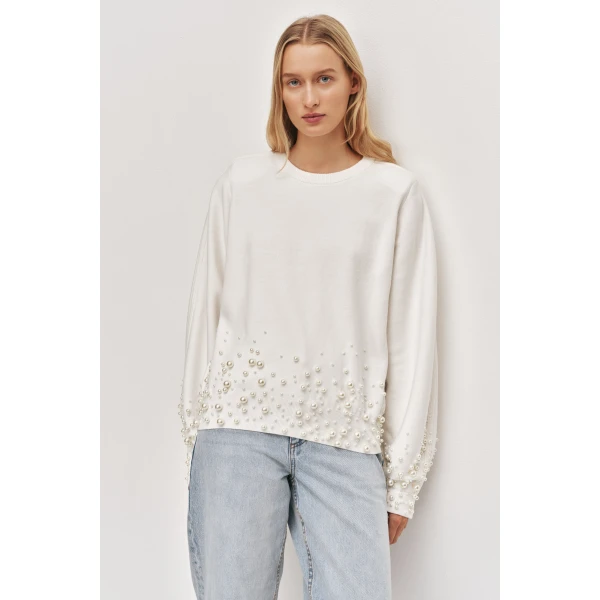 Aje Marlene Pearl Jumper Knit, view 2