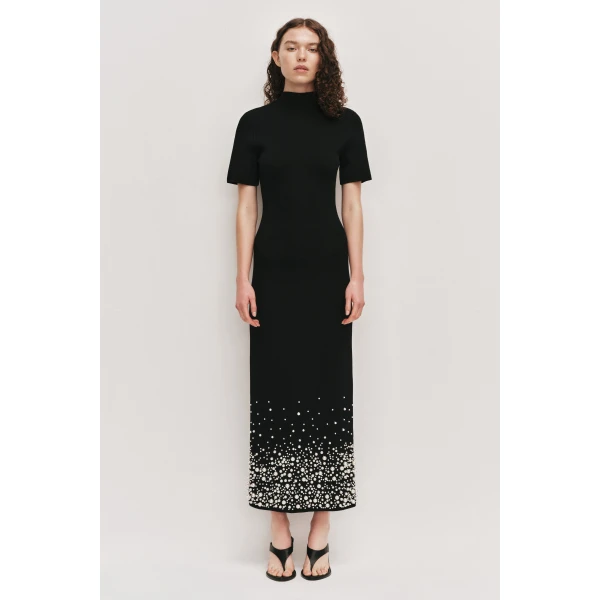Aje Marlene Pearl Knit Midi Dress, view 2