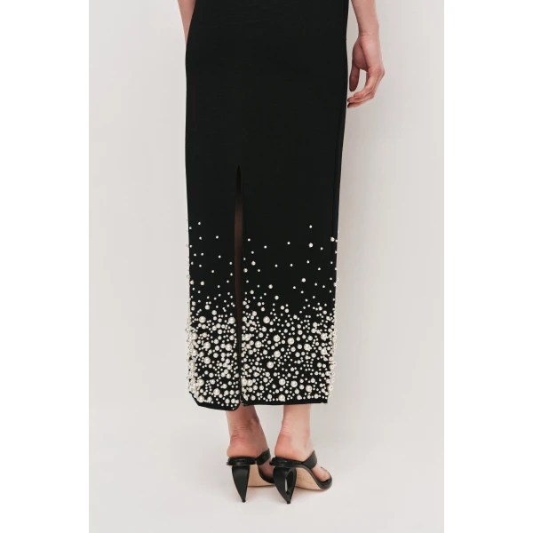 Aje Marlene Pearl Knit Midi Dress, view 5