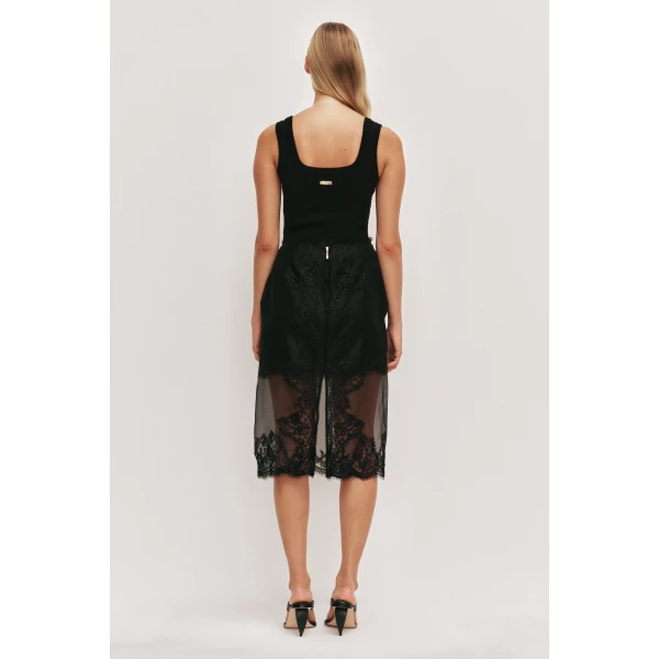 Aje Marlene Pearl Knit Tank, view 7