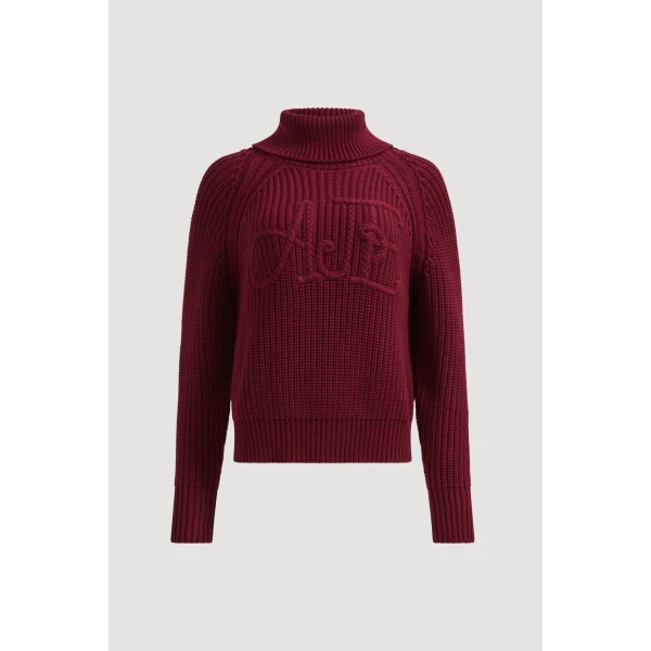 Aje Mea Logo Funnel Neck Jumper Knit, view 3