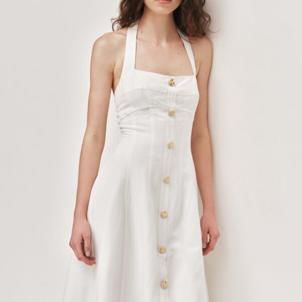 Aje Monroe Halter Midi Dress, view 4