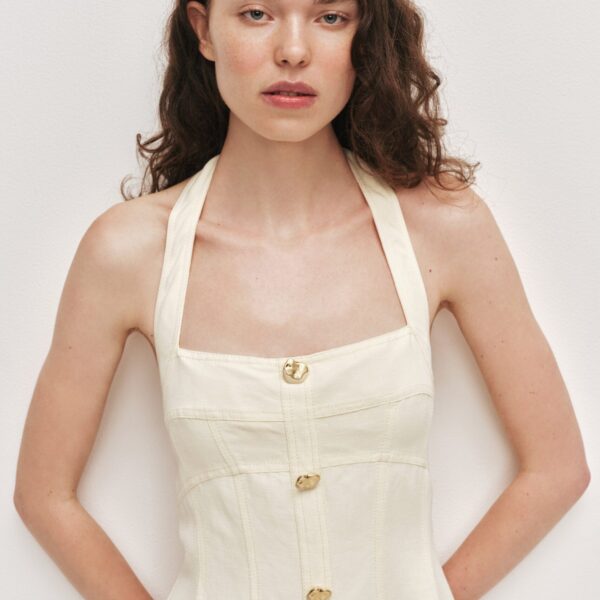 Aje Monroe Halter Mini Dress, view 4