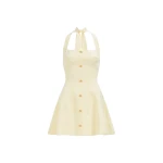 Aje Monroe Halter Mini Dress