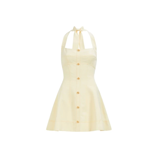 Aje Monroe Halter Mini Dress