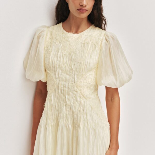 Aje Ophelia Lace Midi Dress, view 4