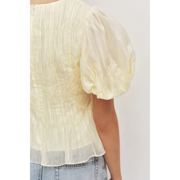 Aje Ophelia Lace Top, view 5