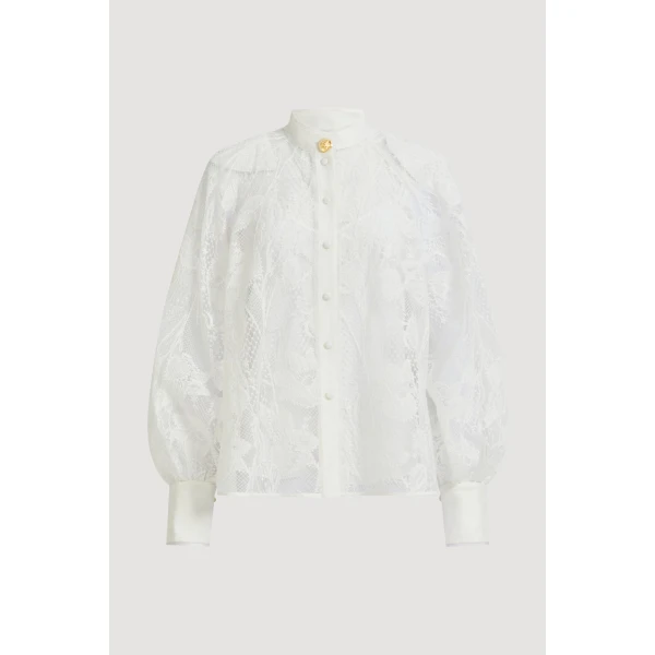 Aje Pippa Lace Blouse, view 3