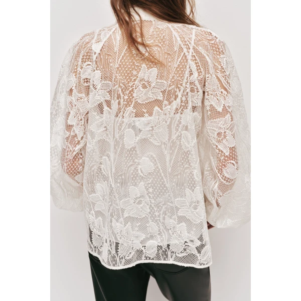 Aje Pippa Lace Blouse, view 6
