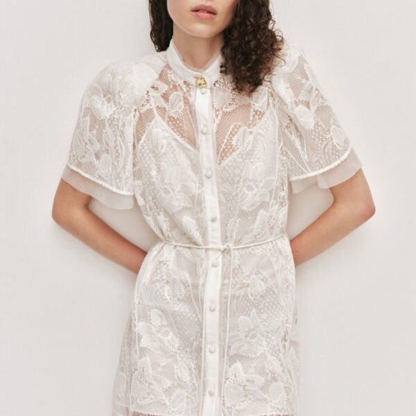 Aje Pippa Lace Mini Dress, view 4