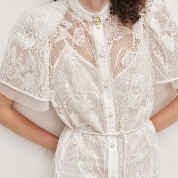 Aje Pippa Lace Mini Dress, view 5