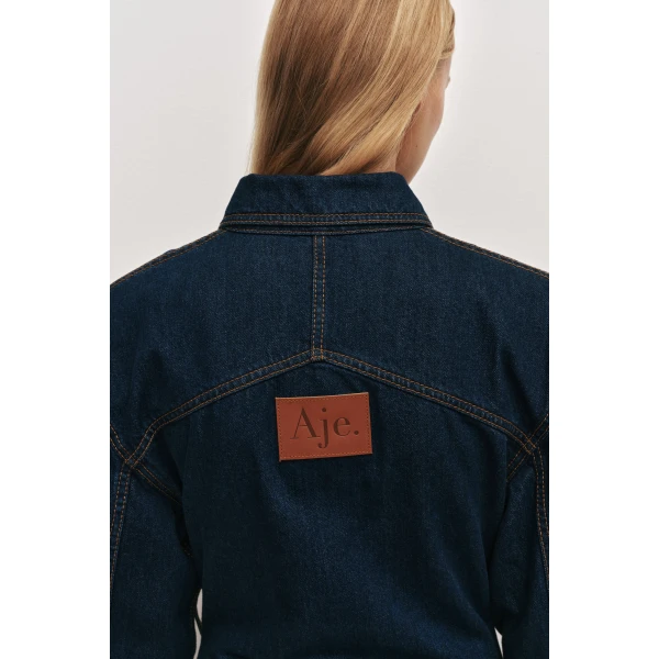 Aje Seren Denim Shirt, view 6