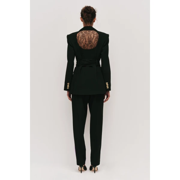 Aje Simone Lace Back Blazer, view 7