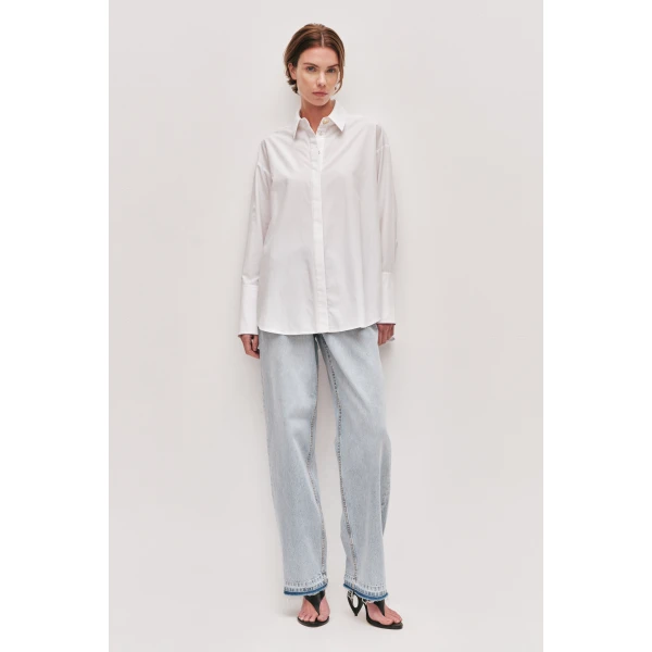 Aje Sloane Poplin Shirt, view 2