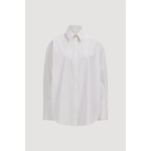 Aje Sloane Poplin Shirt, view 3