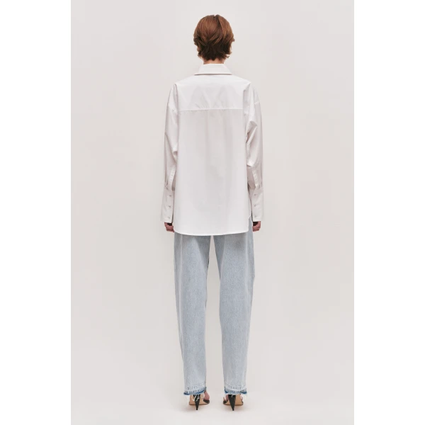 Aje Sloane Poplin Shirt, view 7