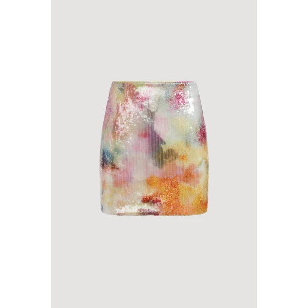 Aje Sybilla Sequin Mini Skirt, view 3