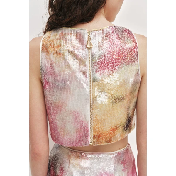 Aje Sybilla Sequin Top, view 6