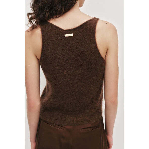 Aje Tansy Fluffy Knit Tank, view 5