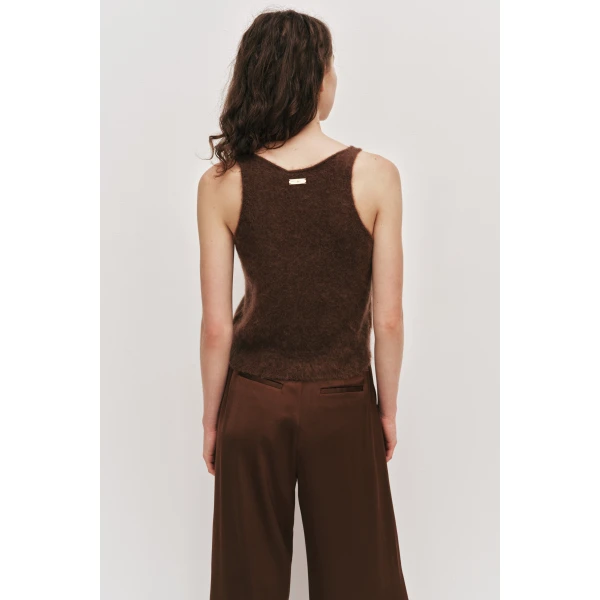 Aje Tansy Fluffy Knit Tank, view 6