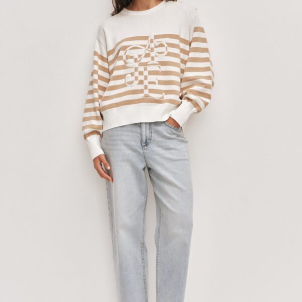 Aje Zara Logo Knit Jumper, view 2