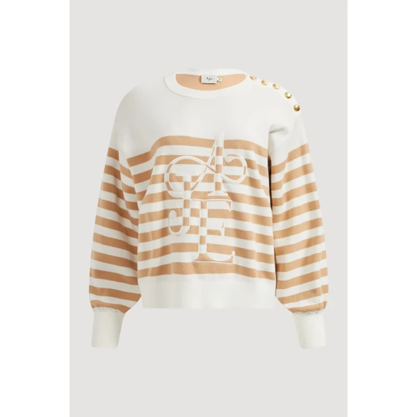 Aje Zara Logo Knit Jumper, view 3