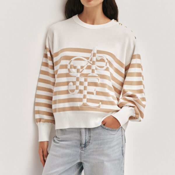 Aje Zara Logo Knit Jumper, view 4