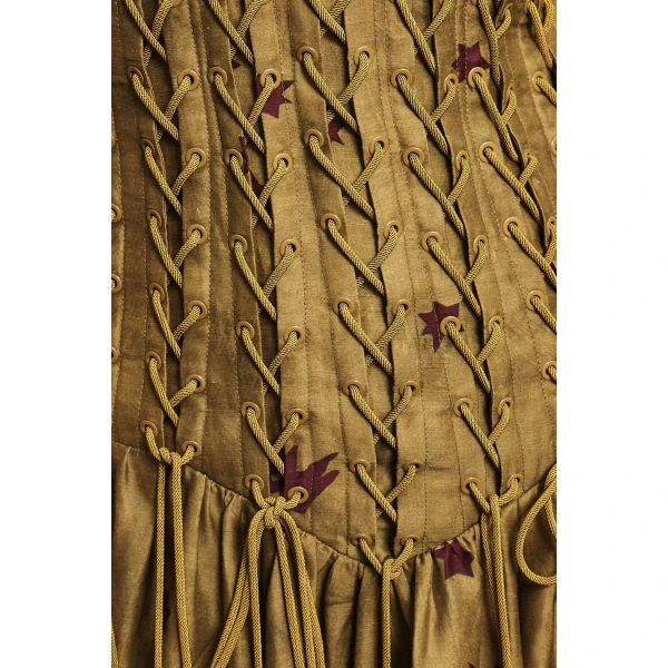 Alemais Astro Gown Olive, view 5
