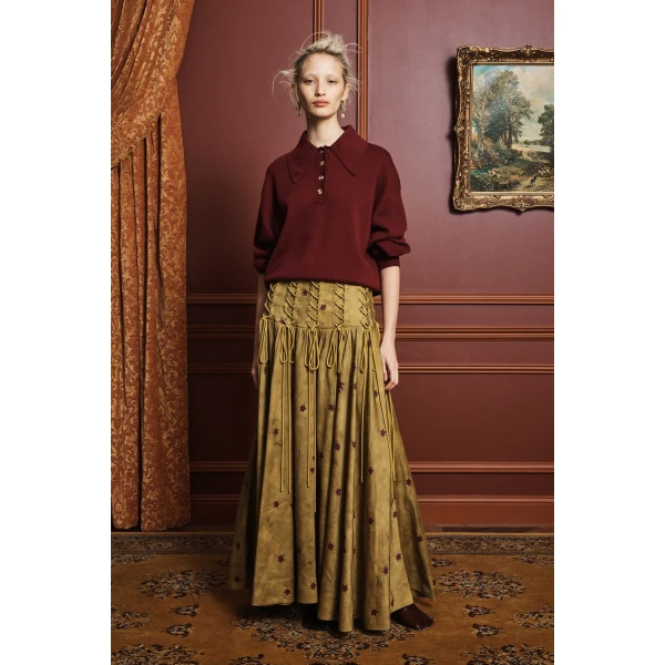 Alemais Astro Skirt Olive, view 2