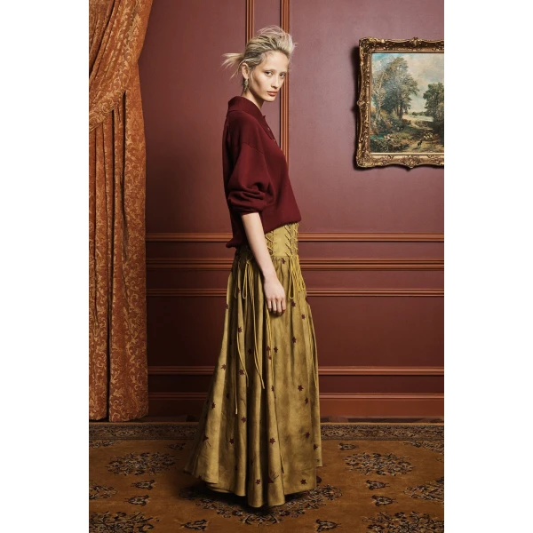 Alemais Astro Skirt Olive, view 3