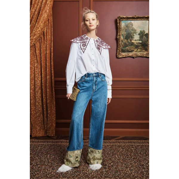 Alemais Bobby Embroidered Shirt, view 2