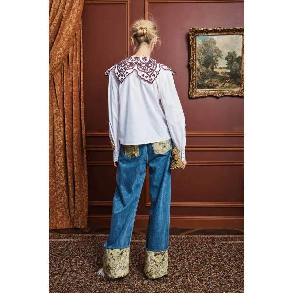 Alemais Bobby Embroidered Shirt, view 4