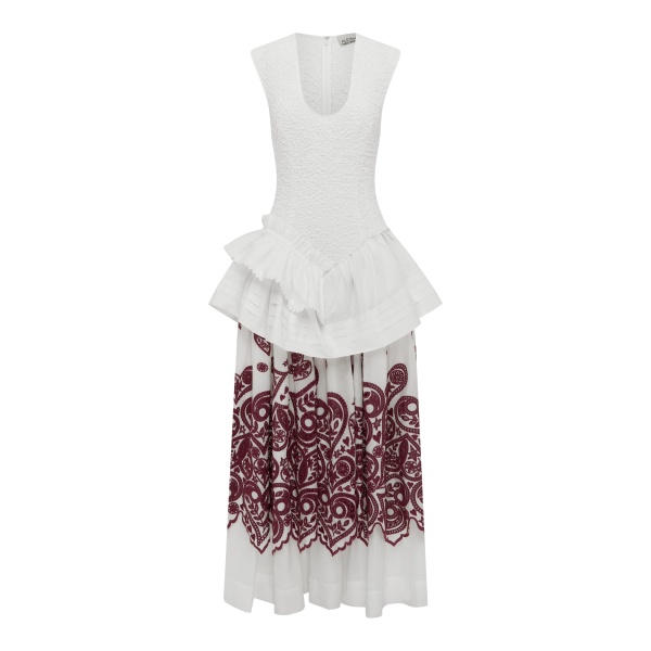 Alemais Bobby V-Neck Embroidered Midi Dress  Sustainable Dresses with Alémais print -  Luxury Handbags Australian Designer