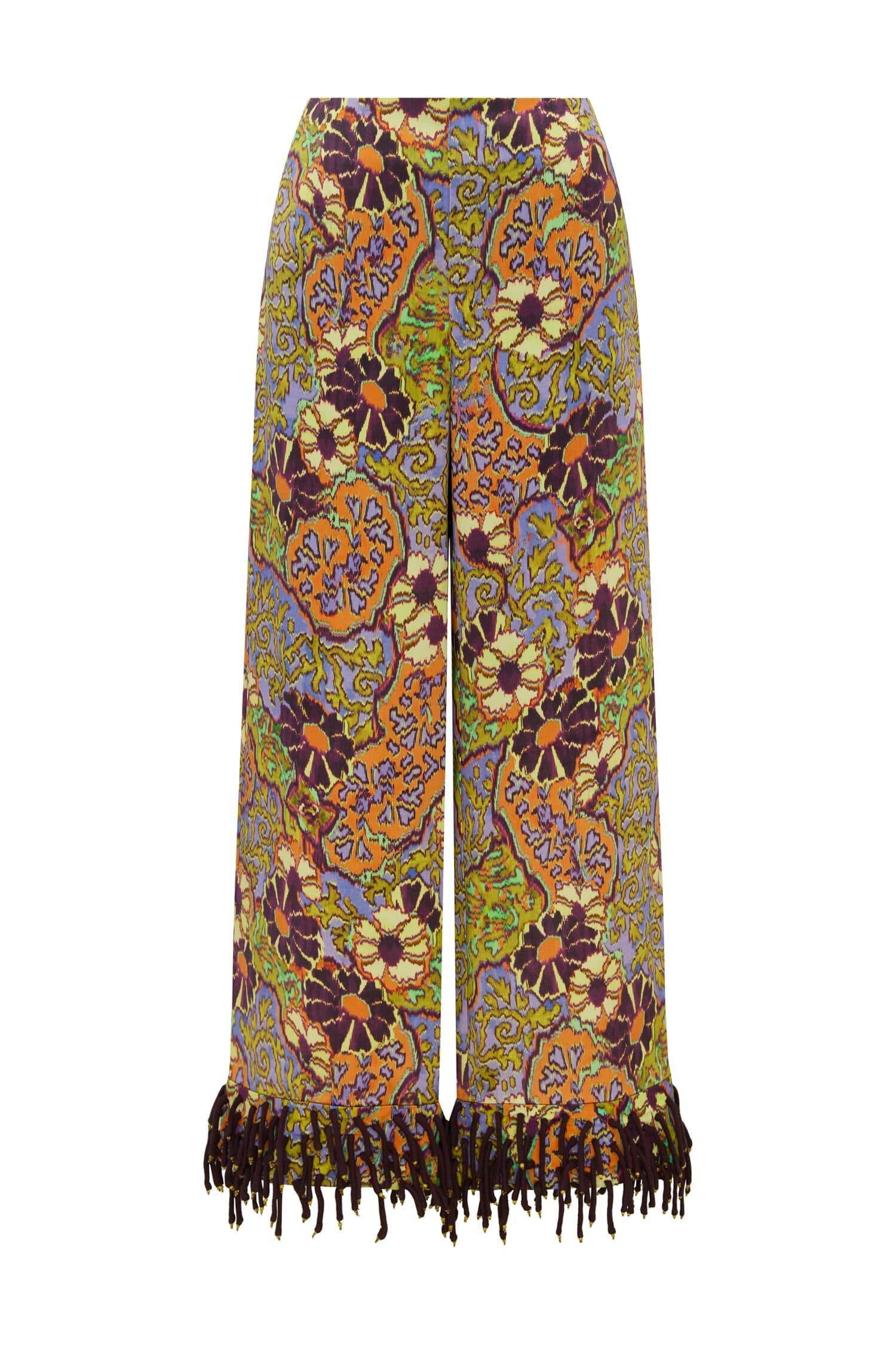 Alemais Joanna Pant  Sustainable Pants with Alémais print -  Luxury Handbags Australian Designer